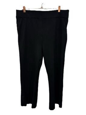 SPANX SpanxSmooth PerfectFit Ponte Kick Flare Dress Pants Black Size 2X